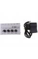 Gazechimp Universal Home Audio Verstärker Kompakter 4 Kanal Stereo Kopfhörer Eu Stecker - Weiß