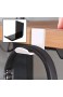 Kopfhörer-Wandhalter Computer-Kopfhörer-Display-Halter Headset-Halter Acryl Wand befestigte Haken Schwarz 1pc