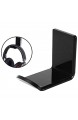 Kopfhörer-Wandhalter Computer-Kopfhörer-Display-Halter Headset-Halter Acryl Wand befestigte Haken Schwarz 1pc