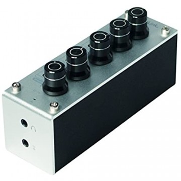 LogiLink UA0273 Kompakte und tragbare Tri-Tone-Equalizer-Steuerung und Kopfhörer-Verstärker Silber