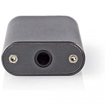 Nedis - DAC-Verstärker - für Kopfhörer - SNR 95 dB - HDR 90 dB - Bis zu 24 Stunden Wiedergabedauer - Kopfhörerbuchse - USB-auf-Micro-USB-Kabel - Stereo - Built-In Lithium-Polymer - 200 mAh Akku