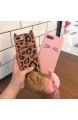 SevenPanda Cartoon Hülle für iPhone 12 Mini Silikon Stoßfeste Schutzhülle Reizende Nette Katzen Ohren Silikon Gel Stoßdämpfer rutschfeste Handyhülle Rückseitige Abdeckung Mit Haar Ball Quaste - Rosa