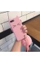 SevenPanda Cartoon Hülle für iPhone 12 Pro Max Silikon Stoßfeste Schutzhülle Reizende Nette Katzen Ohren Silikon Stoßdämpfer rutschfeste Handyhülle Rückseitige Abdeckung Mit Haar Ball Quaste - Rosa