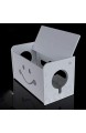 DLYDSSZZ Kabel-Aufbewahrungsbox Kabel-Aufbewahrungsbox Schreibtisch-Kabel-Veredelungsbox | TV-Kabel-Verlängerungsbox für Drahtbearbeitung im Home Office (Farbe: Smiley-Gesicht Größe: 361315 cm)