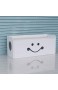DLYDSSZZ Kabel-Aufbewahrungsbox Kabel-Aufbewahrungsbox Schreibtisch-Kabel-Veredelungsbox | TV-Kabel-Verlängerungsbox für Drahtbearbeitung im Home Office (Farbe: Smiley-Gesicht Größe: 361315 cm)