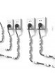 DLYDSSZZ Kabel-Clips transparente Kabel-Clips starke selbstklebende Kabel-Halterung runde Kunststoff-Kabel-Management-Organisator-Klemmen (Farbe: Grau Größe: 10 Stück)
