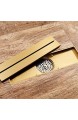 DYR Badezimmer Goldbodenablauf 100 * 100 mm quadratisch rund 80 * 300 mm Rechteck SquareGold