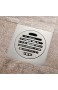 DYR Kupferbodenablauf gebürsteter und geruchsresistenter Badezimmerbodenabfluss Insektenschutz und Rückflussschutz mit großem Durchfluss 0023