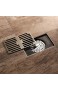 DYR Messing Duschablauf für Familie Badezimmer Toilette Küche Balkon Spezielle geruchsneutrale Badewanne Ablaufboden 140 x 90 mm GreenBronze