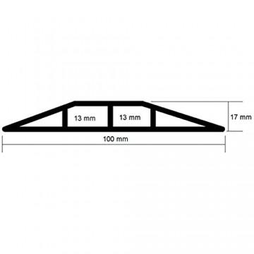 EHA 41472 Kabelbrücke Kobaltblau 100 mm breit 1 5 m Set inkl. Klebeband