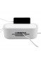 Emoshayoga Hohles Design Weißes Kabelmanagement Robust und langlebig Bessere Sicherheit für Steckdosenleisten(Gray)