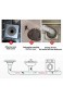 Gummi Geruchsneutraler Bodenablaufkern Duschabwasserkanal für Badezimmer ohne Filter Silikon-Deodorant-Bodenablaufkern Kanalbodenablaufkern für Badezimmerküche (4PCS black)