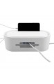 Raguso Kabelmanagement Weiß ausgehöhlte USB-Kabel für Drähte Bessere Sicherheit Steckdosenleisten(Gray)
