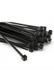 100 Stück Kabelbinder 300mmx4 8mm für Zaun Schattiernetz Zaunblende in braun