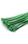 100 Stück Kabelbinder 370mmx7 6mm für Zaun Schattiernetz Zaunblende in grün