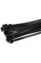 100 Stück Profi Kabelbinder schwarz 630 mm x 9 mm XXL stark und breit 80 kg Zugkraft Nylon cable ties für Industrie PC Garten von Damstone