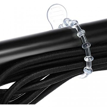 com-four® 25x Kabelbinder mit Noppen - Kabel-Binder transparent und wiederverwendbar - Kunststoff-Befestigung für Kabel Girlanden Lichterketten (transparent - 25 Stück)