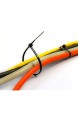 eyepower Kabelbinder 500er Set extrem reißfeste Profi-Kabel-Binder ca.100/120/150/200/300 mm Nylon UV-resistent Schwarz