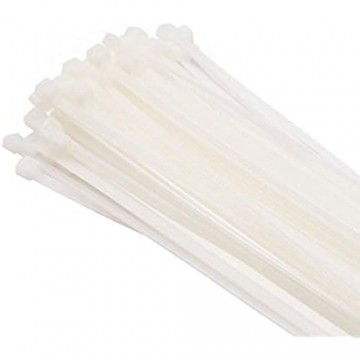 Gocableties 100 Stück Kabelbinder weiß/naturfarben 300 mm x 3 6 mm Premiumqualität UV-beständiges Set