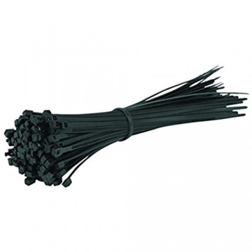 Gocableties 100 x strapazierfähige Nylon-Kabelbinder hochwertig robust 300 mm x 7 6 mm schwarz