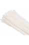 Gocableties Kabelbinder weiß/naturfarben  300 mm x 4 8 mm  hohe Qualität starkes Nylon 1000 Stück