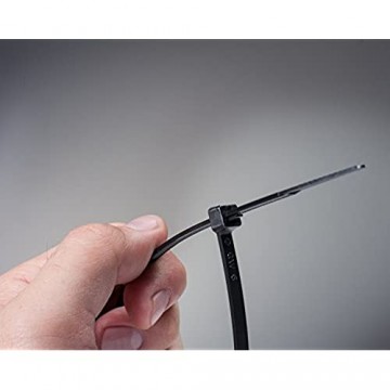 GW Kabelbinder-Technik Kabelbinder wiederlösbar 200 x 4 8 mm schwarz 100 Stück GTRN-200STBC