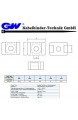 GW Kabelbinder-Technik Schraubsockel 14.9 x 9.5 x 6.9 mm natur 100 Stück GSM-2C