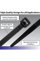 Heavy Pflicht UV-Kabelbinder schwarz 120lbs Test (100/Pack) 18Long