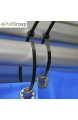 HeiKab 500er Kabelbinder Set - UV-Beständig - 5 Größen: 100/140 / 160/200 / 300 mm - Schwarz -