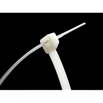 intervisio Kabelbinder 200mm x 2 5mm Nylon 200 mm Universalbinder weiß - natural - neutral 100 Stück Binders
