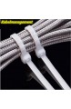 Kabelbinder Länge: 200 mm Breite: 4 mm Kabelbinder Weiß Nylon Hochleistungs Kabel binder für die Kabelführung 100 Stück