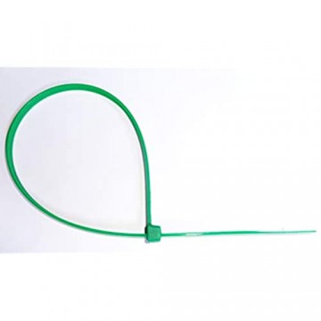 O&W Security 110 Pflanzenbinder grün 290 mm x 4 8 mm flexiblen Kabelbinder Planzen Kunstoff Gartenbinder für Pflanzenunterstützung UV beständig sehr stark hochwertig (Grün)