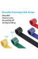 VoJoPi 100 Stück Klett Kabelbinder 5 Bunt Wiederverwendbare Kabel Klettband mit Nylon Kabelklett für Hause und Büro