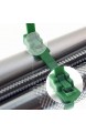 Wiederverwendbare Premium Kabelbinder in Grün UV- Hitze- und Kälte-beständig extra stark (100 Stück 200mm x 4 8mm)