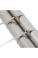 Yaheetech 100 Stück Stahlkabelbinder 300mm Kabelbinder Stahlband Edelstahl Hitzeschutzband Auspuffband