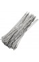 Yaheetech 100 Stück Stahlkabelbinder 300mm Kabelbinder Stahlband Edelstahl Hitzeschutzband Auspuffband