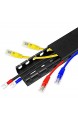 5 Stück Kabelkanäle Flexibler Kabelkanal Organisator inkl. Zubehör Kit Kabelabdeckung Concealer Kabelschacht zum Verstecken von Kabel 185 cm (5 x 37 cm)