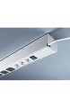 Habengut Untertisch-Kabelführung aus PVC Weiß für das Kabelmanagement am Schreibtisch - Länge 1 16 m