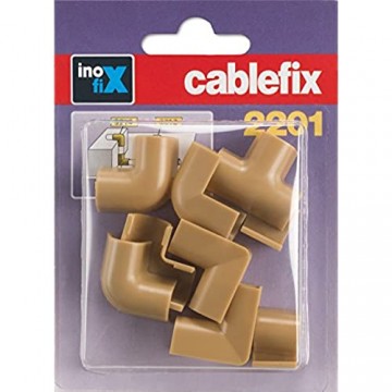 Inofix cablefix Verbindungen Eck-und T-Stücke für 2201 Kabelkanal 10-teilig 3210-6 (beige)
