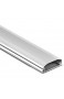 Maclean Kabelkanal 75cm Kabel Kanal Leiste Profil Aufputz Organizer Kabelführung Aluminium 60x20x750mm (Silber)
