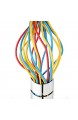 RICOO Kabelkanal für höhenverstellbarer Bürotisch/Schreibtisch - (Z0102-S) Kabelführung Silber Länge 74 cm Flexibel Wirbel Kabelschlauch Kabel-Management