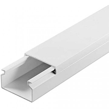 SCOS Smartcosat SCOSKK39 10 m Kabelkanal (L x B x H 2000 x 30 x 20 mm PVC Kabelleiste Selbstklebend) weiß