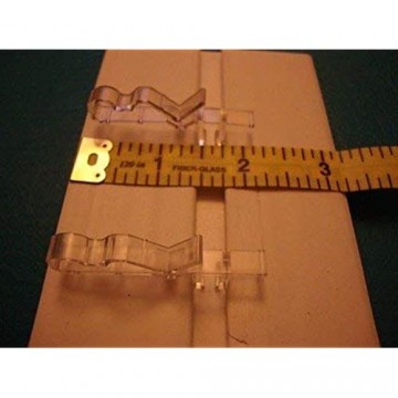 MiLin 5 1 cm versteckte Standard-Kanal-Volant-Clips für horizontale Holz-Mini-Jalousien von Shade – 10 Stück