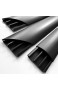SCOS Smartcosat SCOSKK315 1 m Habrund Kabelkanal (L x B x H 1000 x 50 x 12 mm PVC Fußboden Kanal Selbstklebend) graphit-schwarz
