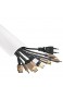 Telefunken C101 Kabelkanal (abgerundete Kabelführung aus PVC Länge 1m selbstklebend) weiß