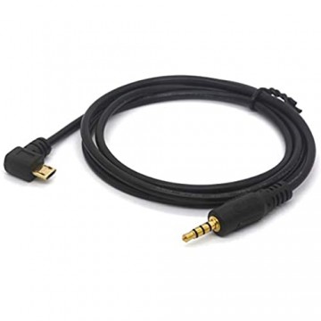 Abgewinkeltes Micro-USB auf 3 5 mm AUX-Kabel vergoldet 3 5 Stecker auf Micro-USB-Stecker Audio-Konverter Kopfhörer-Verlängerungskabel.