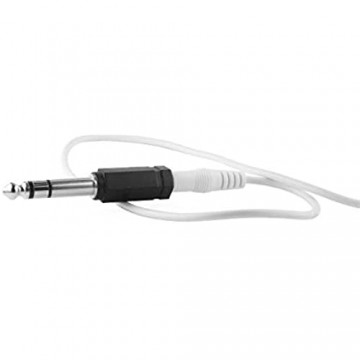 BestPlug Audio Stereo Adapter Aux in Out 3 5mm Klinke Buchse Kupplung weiblich auf 6 3mm Klinke Stecker männlich Schwarz