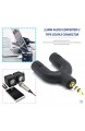 EmNarsissus Kopfhörer-Mikrofon-Splitter 3 5-mm-Audio-Splitter U-Buchse zum Kopfhörer-Mikrofon 2-Wege-U-Splitter-Konverter-Adapter