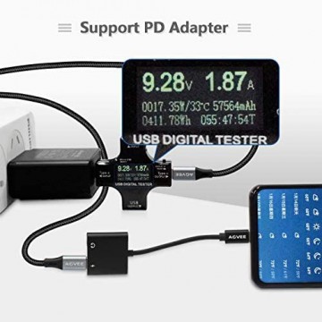 ETD-BK19 AGVEE Dual USB-C Kopfhörer-Adapter