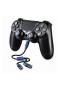 Hama Kopfhörer Adapter "Super Soft" für PS4 (PC Headset mit Doppelklinke auf 3 5 mm Klinkenstecker Y-Kabel) Audio Adapter schwarz/blau